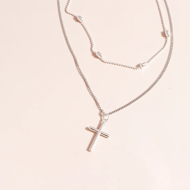 Romantic Cross Pendants Necklace