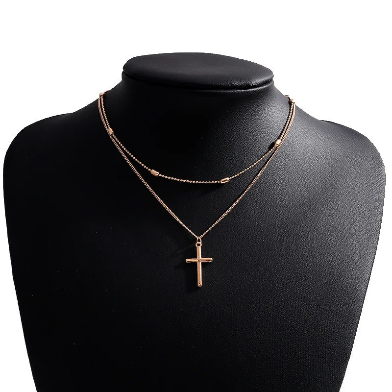 Romantic Cross Pendants Necklace