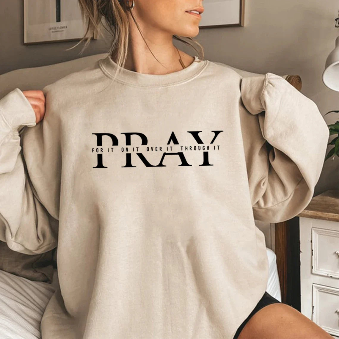 Christian Pray Sweatshirt Women of The Bible Sweater