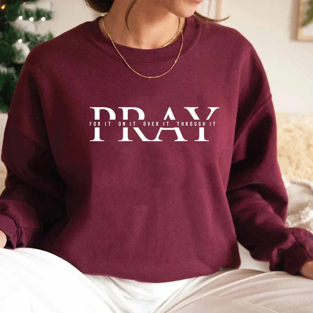 Christian Pray Sweatshirt Women of The Bible Sweater