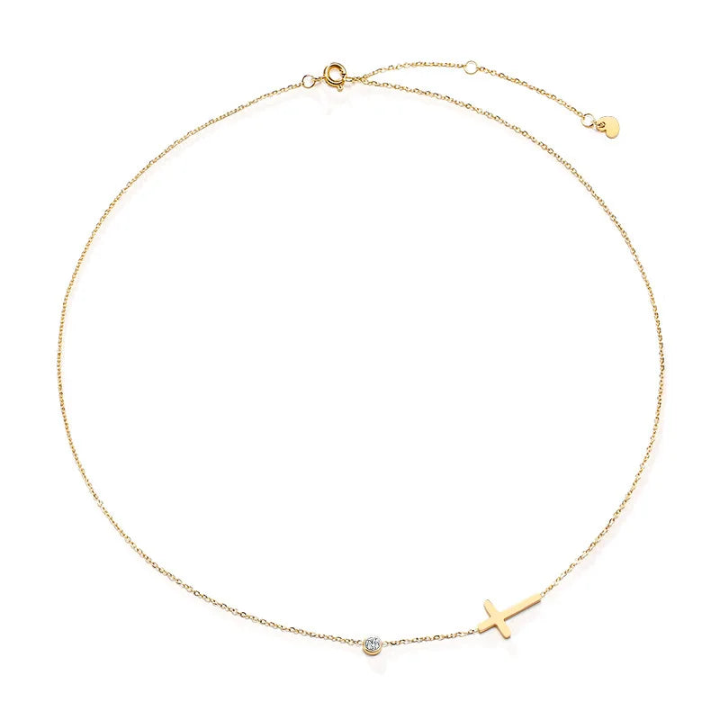 Sideways Cross Necklaces