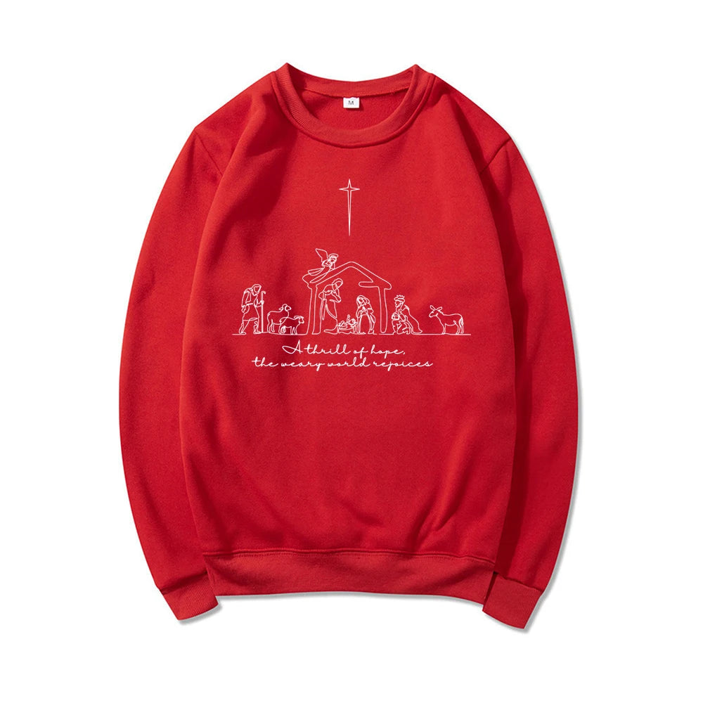 A Thrill of Hope The Weary World Rejoices Sweatshirt