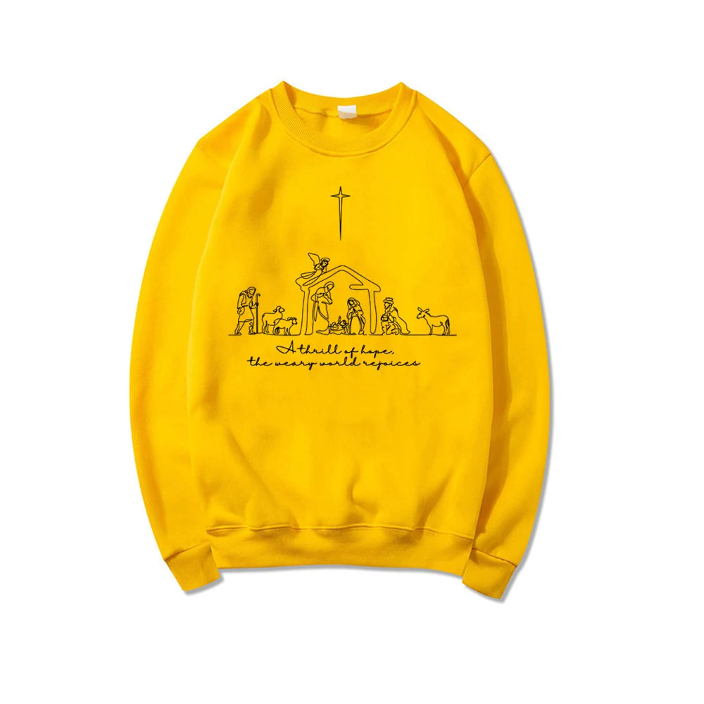 A Thrill of Hope The Weary World Rejoices Sweatshirt