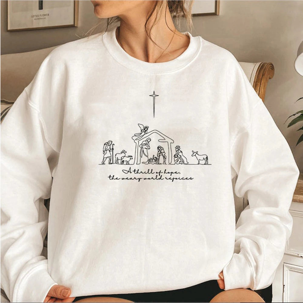 A Thrill of Hope The Weary World Rejoices Sweatshirt