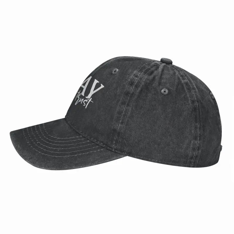 Christian Quote Pray Wait Trust Baseball Cap