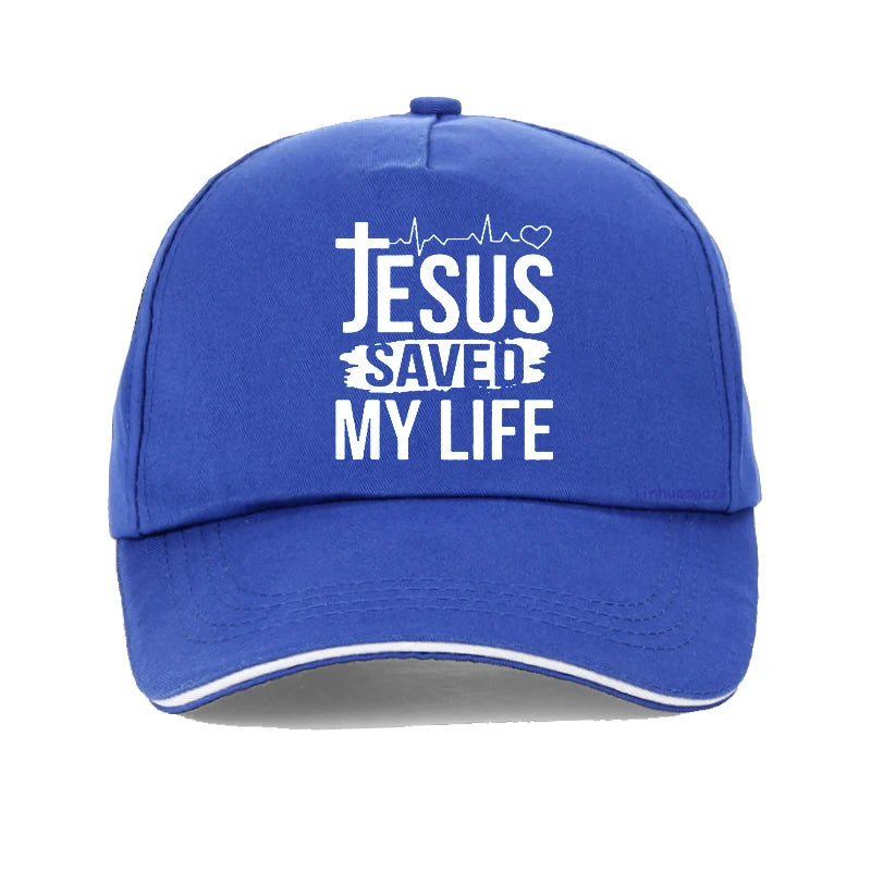 Printed Jesus Saved My Life Baseball Cap