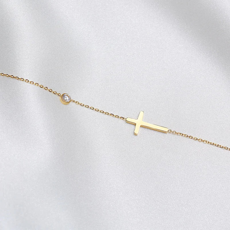 Sideways Cross Necklaces